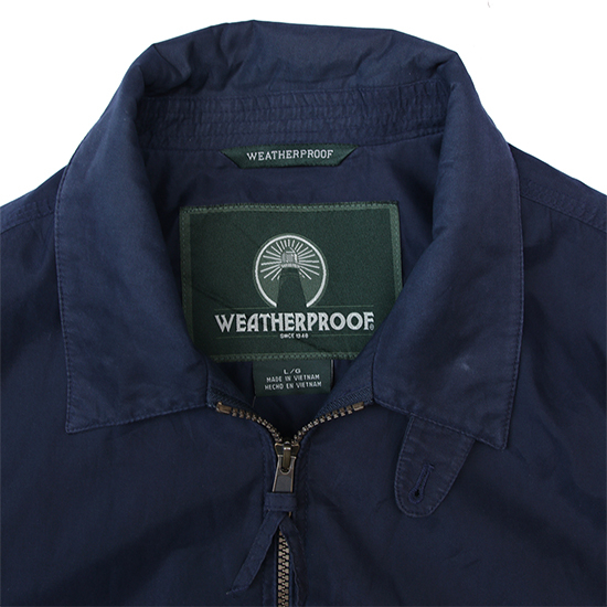 ウェザープルーフ ロゴ刺_ ジャケット M 紺系 WEATHERPROOF プル